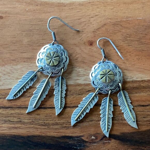 Sterling  silver  earrings - Picture 1 of 6